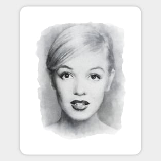 Young Marilyn Monroe Painting Edit Sticker